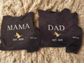Mama & Dad Embroidered Sweatshirt with Personalized Baby Name